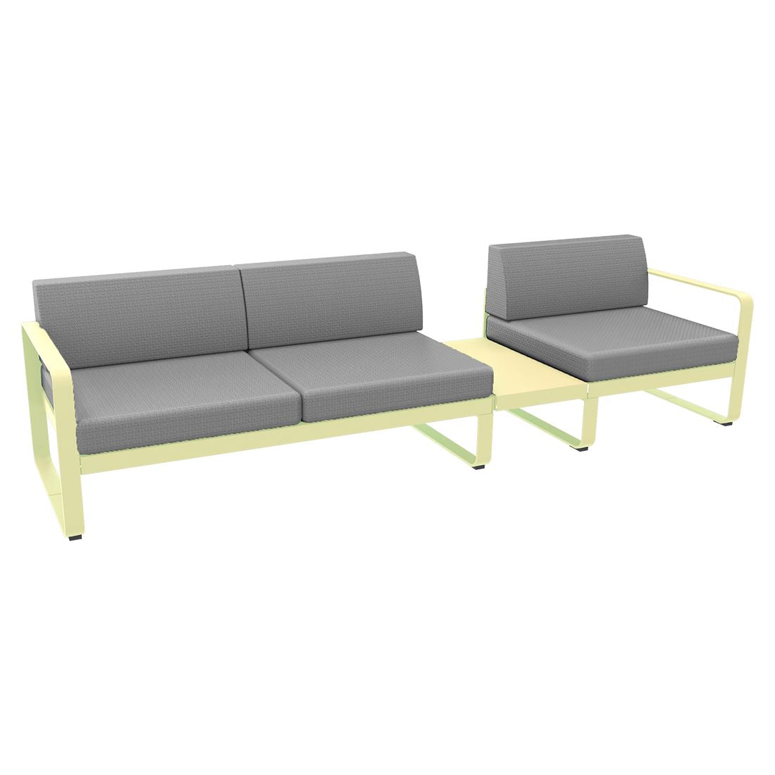 Fermob Bellevie Composition 1B Citron givré A6 Gris flanelle 79