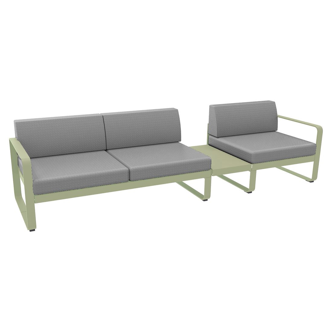 Fermob Bellevie Composition 1B Vert tilleul 65 Gris flanelle 79
