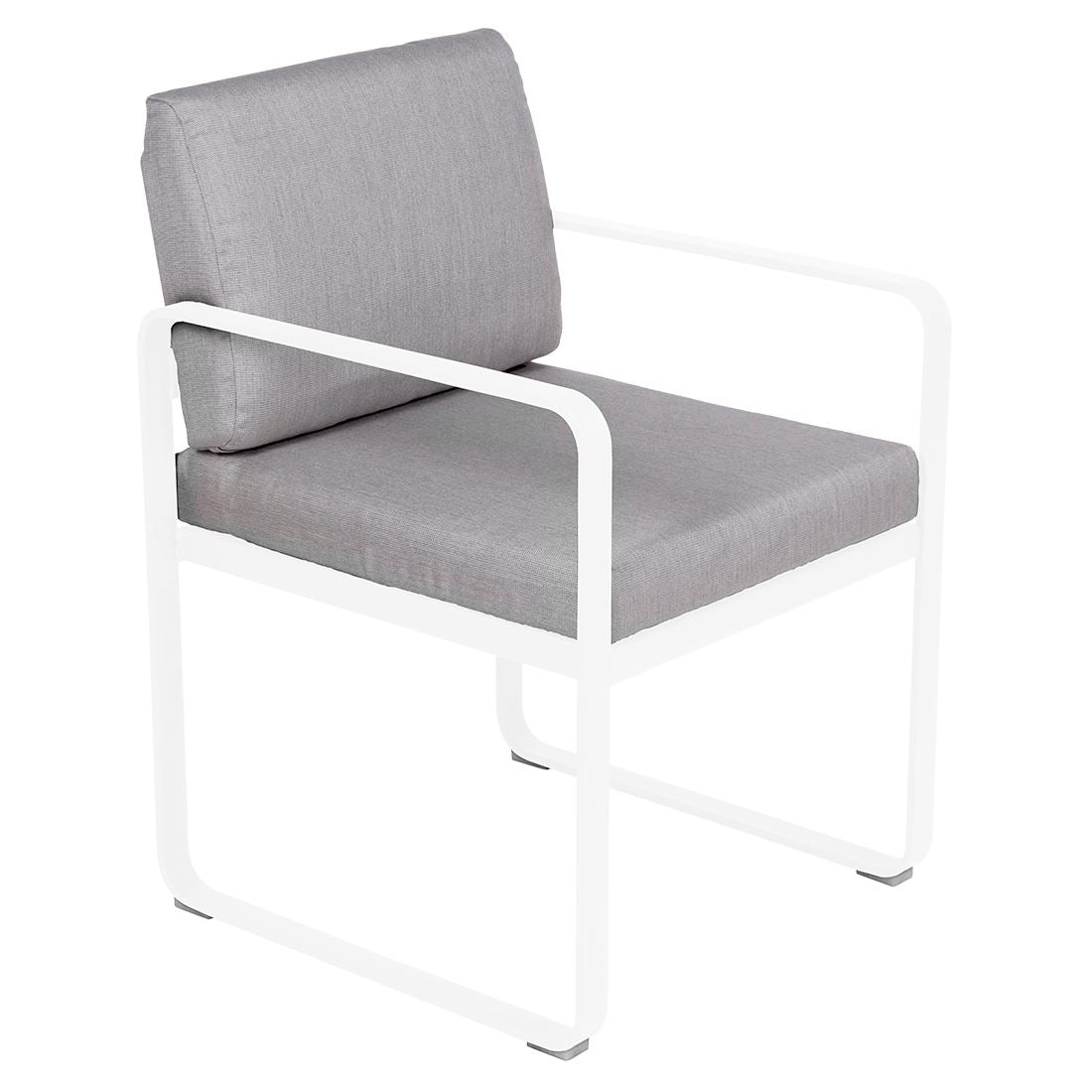 Fermob Bellevie Fauteuil Repas 2022 Blanc coton 01 Gris flanelle 79