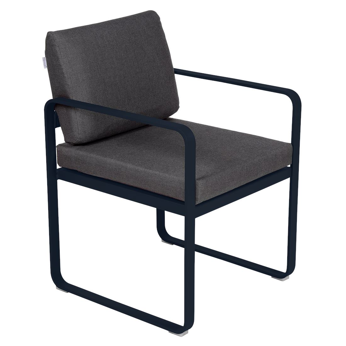Fermob Bellevie Fauteuil Repas 2022 Bleu abysse 92 Gris graphite A3