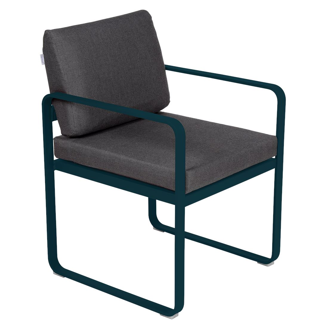 Fermob Bellevie Fauteuil Repas 2022 Bleu acapulco 21 Gris graphite A3