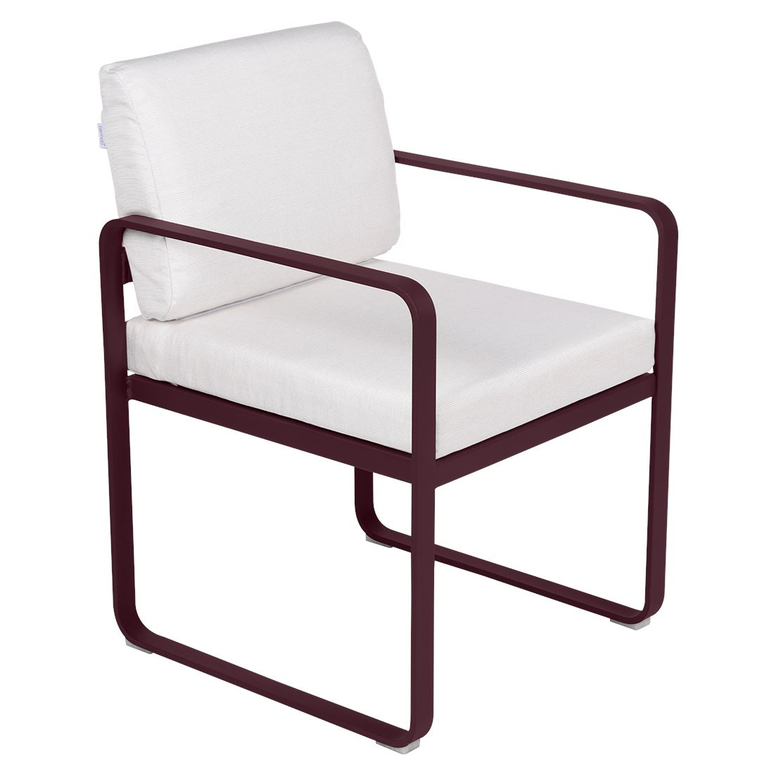 Fermob Bellevie Fauteuil Repas 2022 Cerise noire B9 Blanc grisé 81