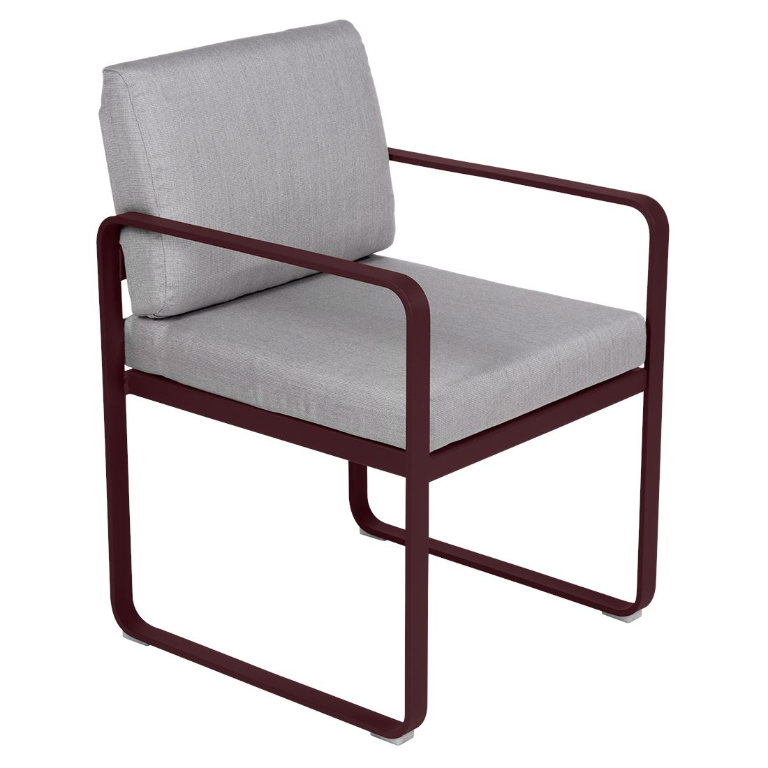 Fermob Bellevie Fauteuil Repas 2022 Cerise noire B9 Gris flanelle 79