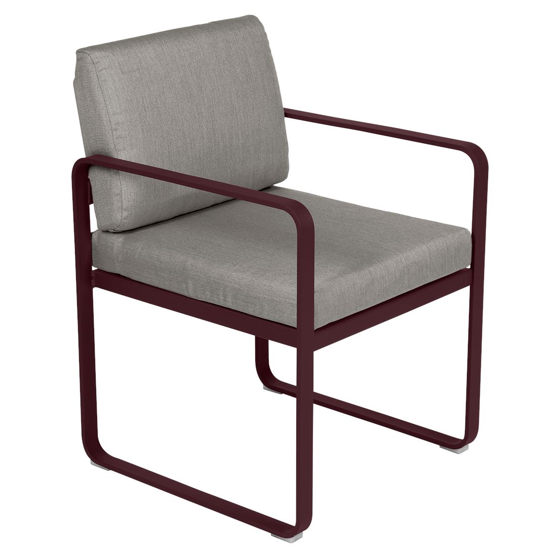 Fermob Bellevie Fauteuil Repas 2022 Cerise noire B9 Taupe grisé B8
