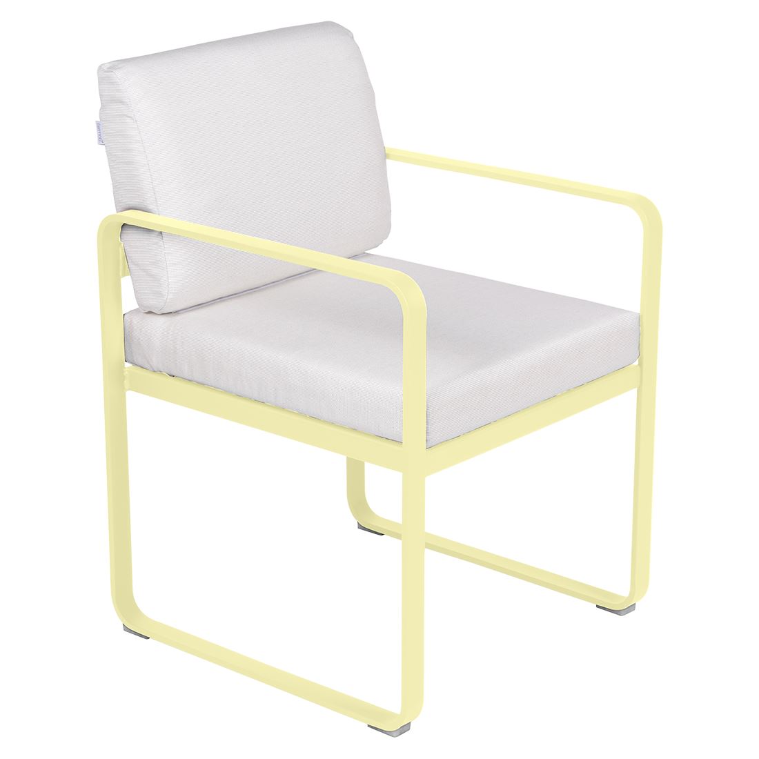 Fermob Bellevie Fauteuil Repas 2022 Citron givré A6 Blanc grisé 81