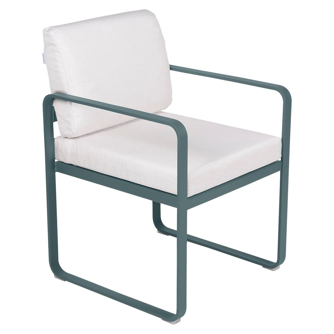 Fermob Bellevie Fauteuil Repas 2022 Gris orage 26 Blanc grisé 81