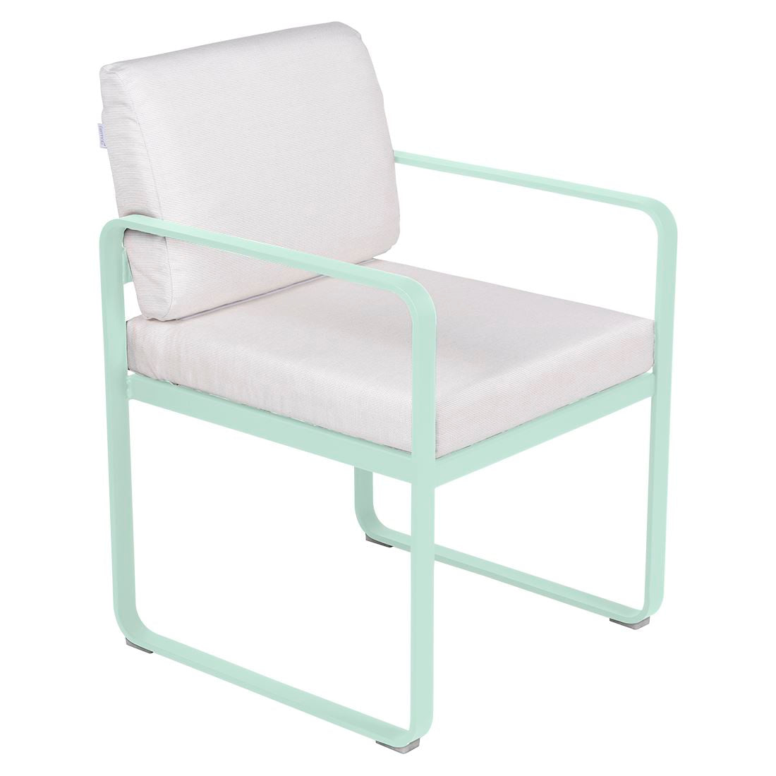 Fermob Bellevie Fauteuil Repas 2022 Menthe glaciale A7 Blanc grisé 81
