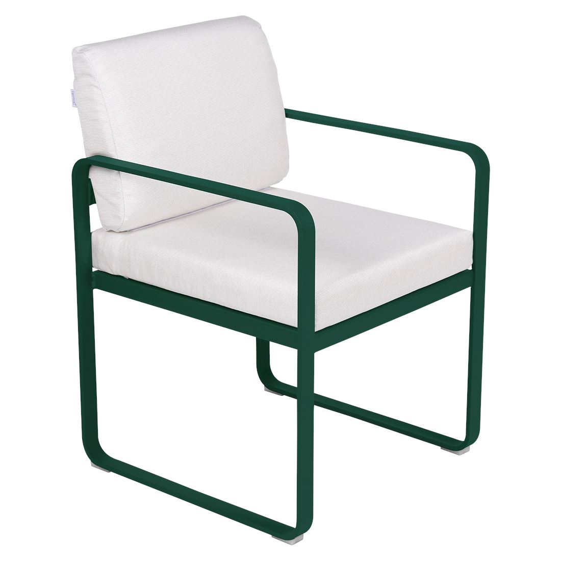 Fermob Bellevie Fauteuil Repas 2022 Vert cèdre 02 Blanc grisé 81