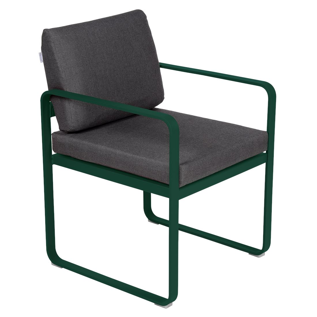 Fermob Bellevie Fauteuil Repas 2022 Vert cèdre 02 Gris graphite A3