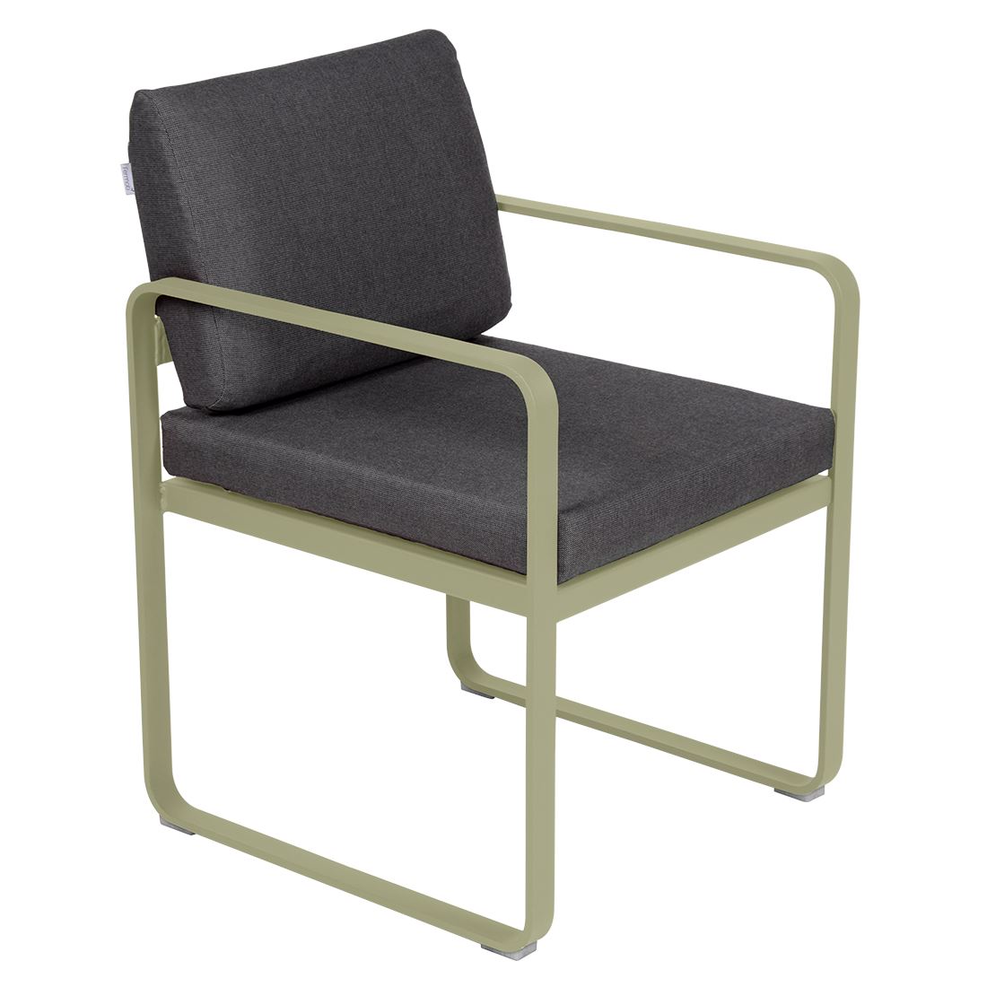 Fermob Bellevie Fauteuil Repas 2022 Vert tilleul 65 Gris graphite A3