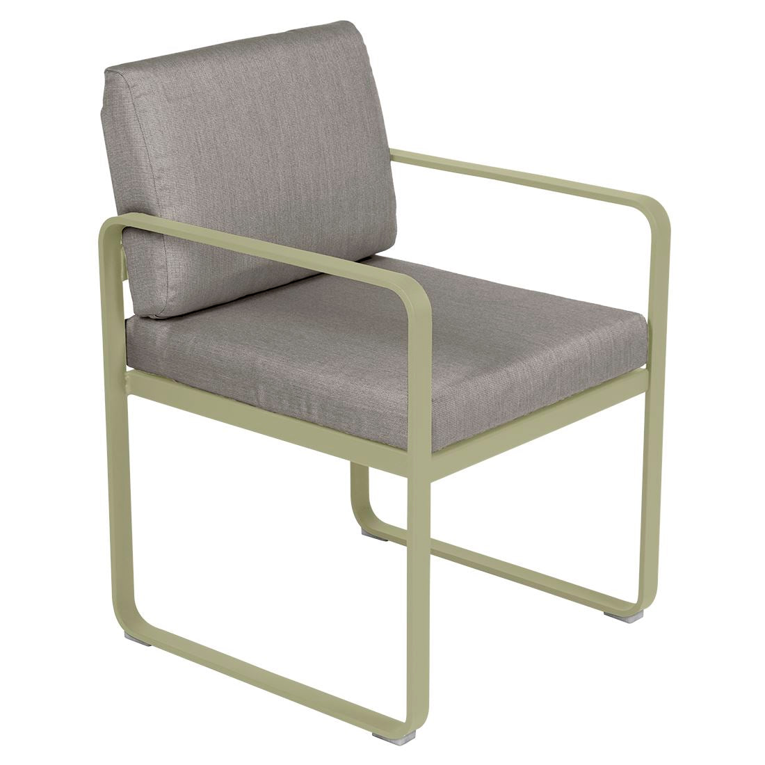 Fermob Bellevie Fauteuil Repas 2022 Vert tilleul 65 Taupe grisé B8