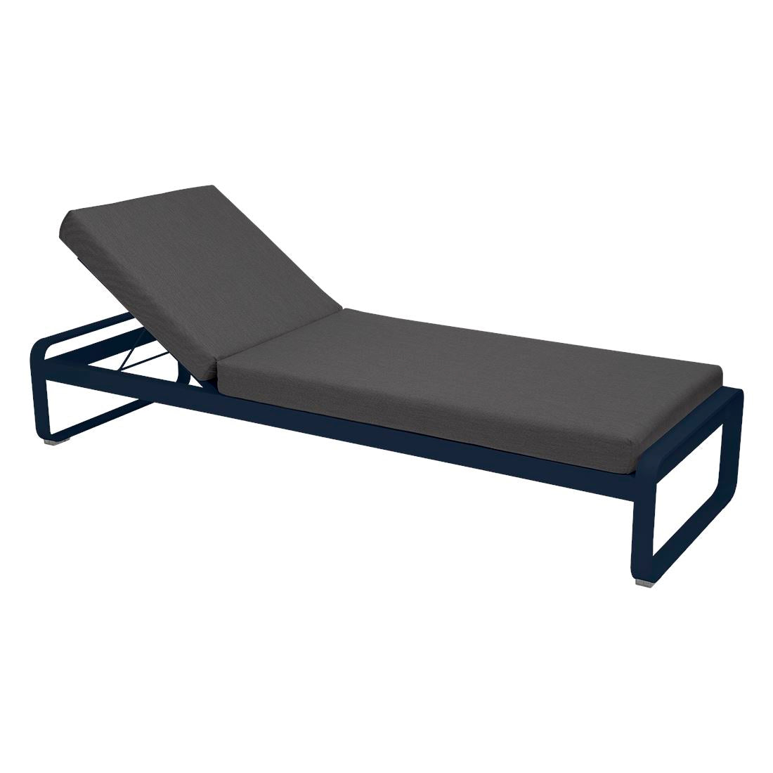 Fermob Bellevie Lit de soleil Bleu abysse 92 Gris graphite A3