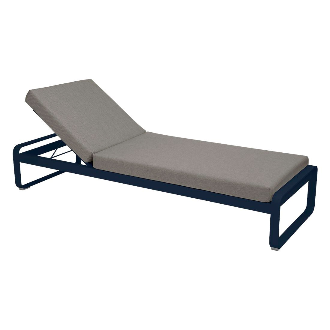 Fermob Bellevie Lit de soleil Bleu abysse 92 Taupe grisé B8