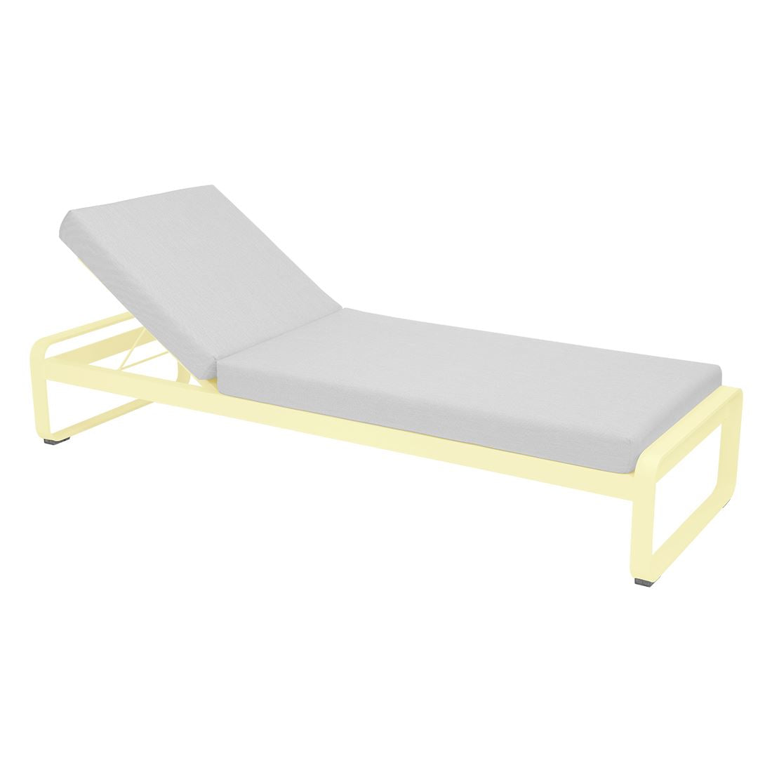 Fermob Bellevie Lit de soleil Citron givré A6 Blanc grisé 81
