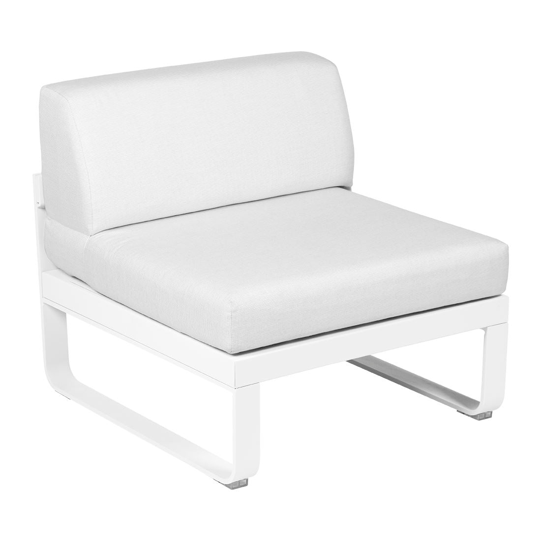 Fermob Bellevie Module central 1 place Blanc coton 01 Blanc grisé 81