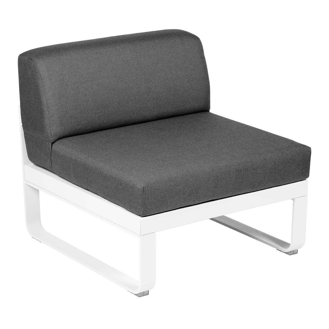 Fermob Bellevie Module central 1 place Blanc coton 01 Gris graphite A3
