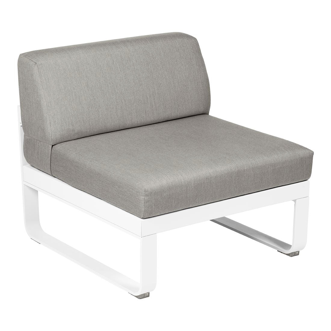 Fermob Bellevie Module central 1 place Blanc coton 01 Taupe grisé B8
