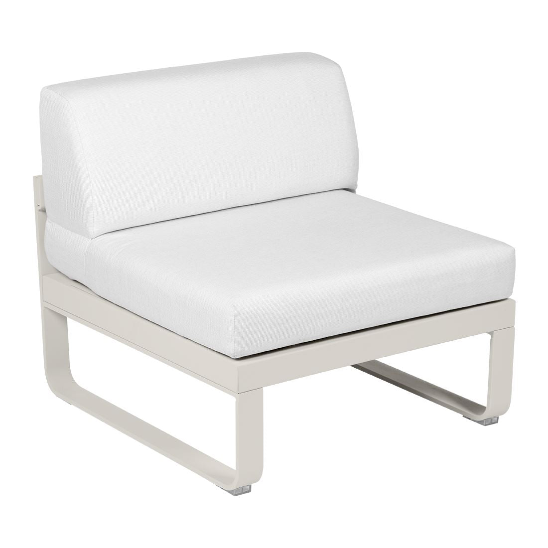 Fermob Bellevie Module central 1 place Gris argile A5 Blanc grisé 81