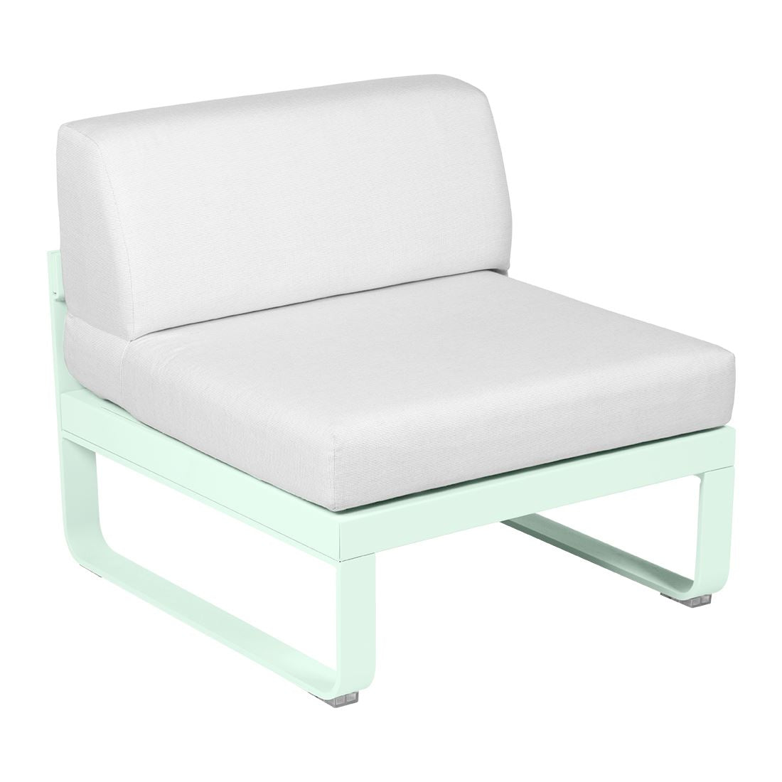 Fermob Bellevie Module central 1 place Menthe glaciale A7 Blanc grisé 81