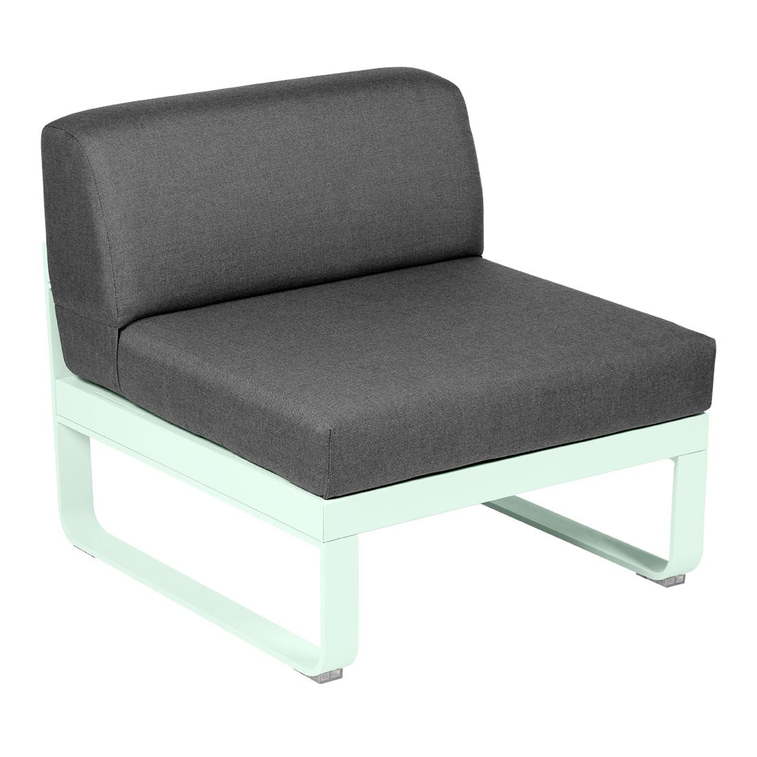 Fermob Bellevie Module central 1 place Menthe glaciale A7 Gris graphite A3