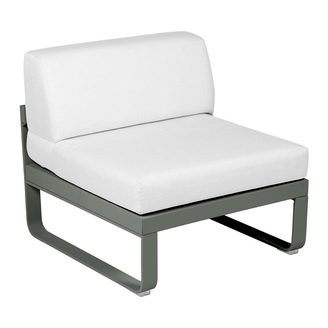 Fermob Bellevie Module central 1 place Romarin 48 Blanc grisé 81