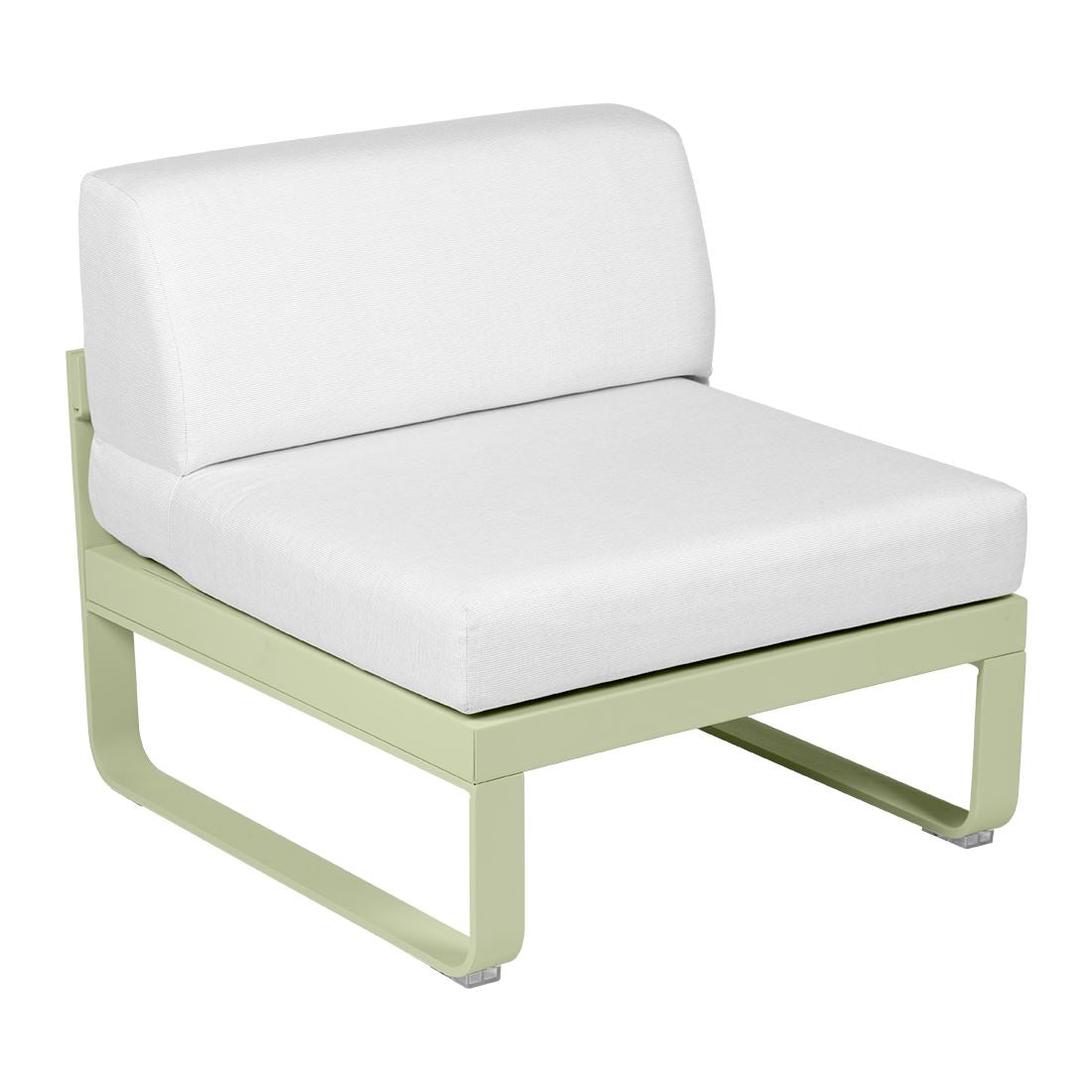 Fermob Bellevie Module central 1 place Vert tilleul 65 Blanc grisé 81
