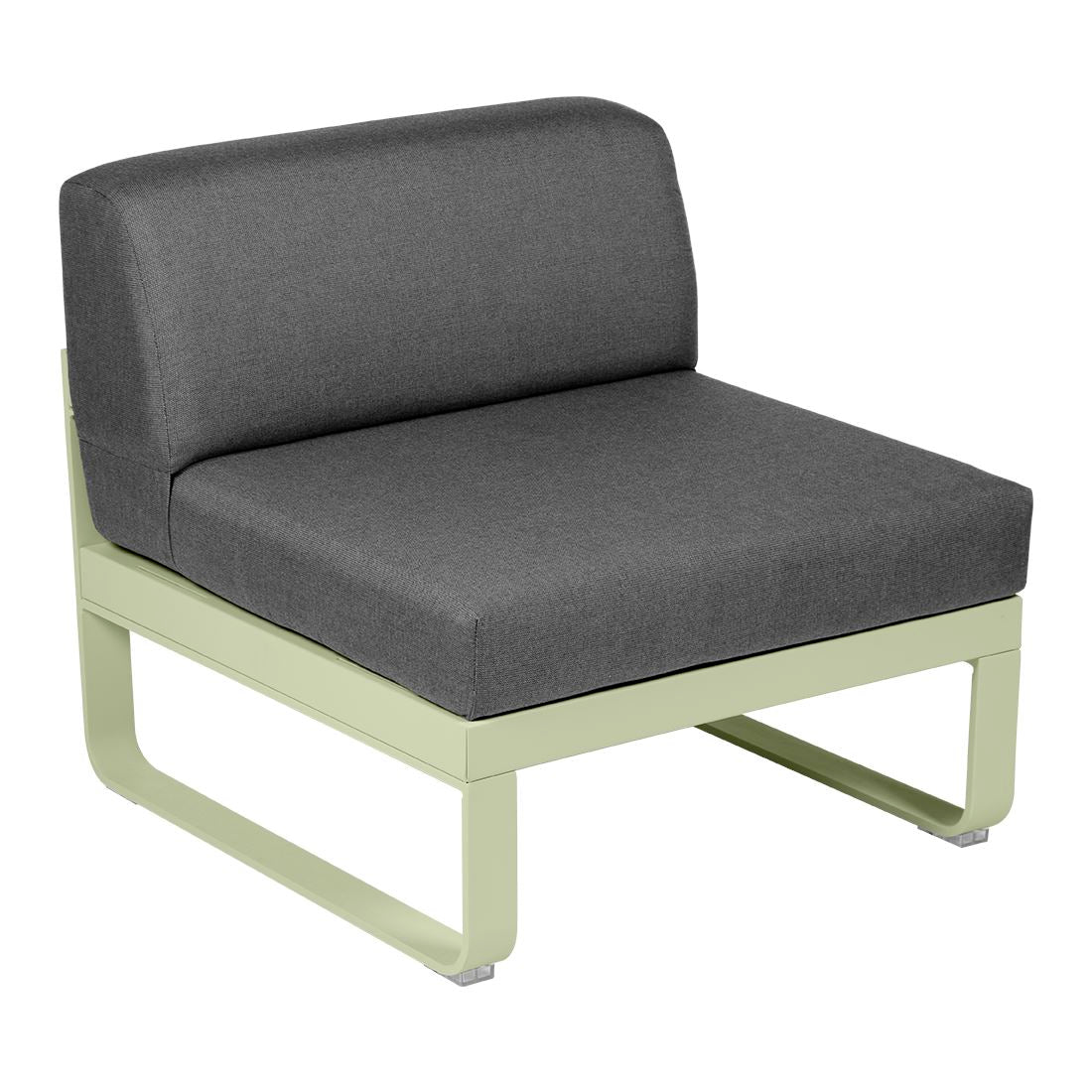 Fermob Bellevie Module central 1 place Vert tilleul 65 Gris graphite A3