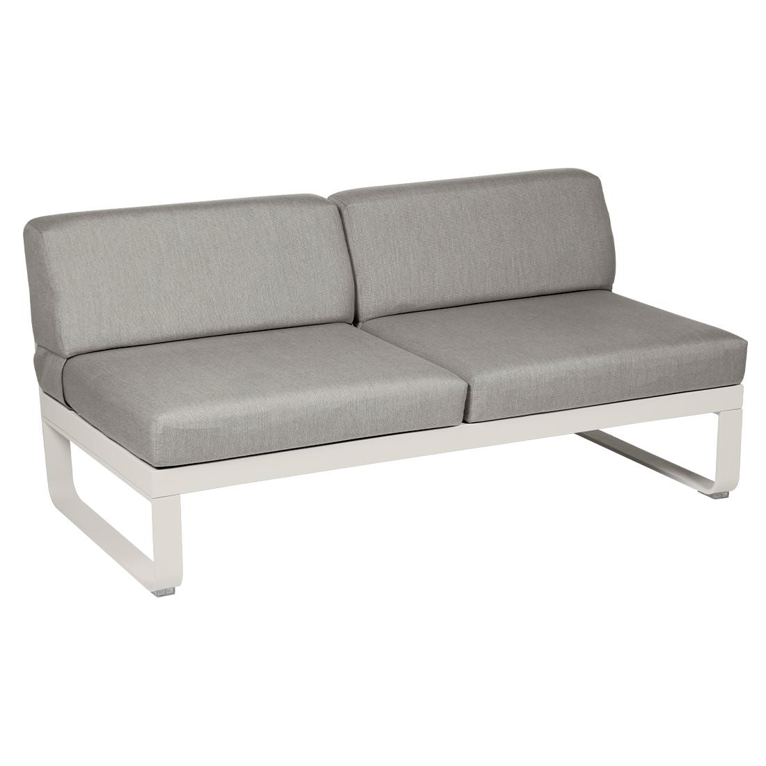 Fermob Bellevie Module central 2 places Gris argile A5 Taupe grisé B