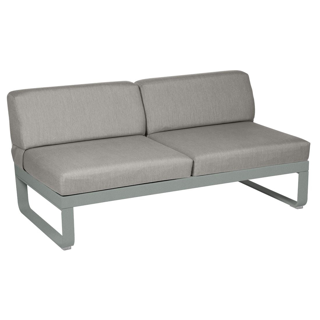 Fermob Bellevie Module central 2 places Gris lapilli C7 Taupe grisé B