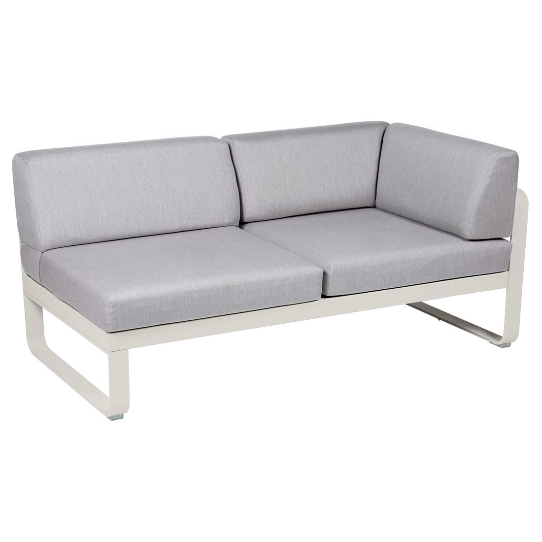 Fermob Bellevie Module d'angle - droit 2 places Gris argile A5 Gris flanelle 79