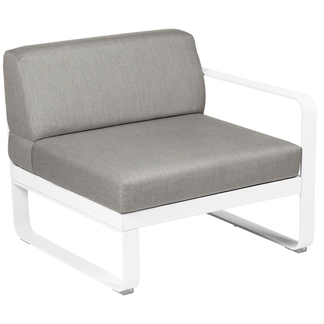 Fermob Bellevie Module Droit 1 place Blanc coton 01 Taupe grisé B8
