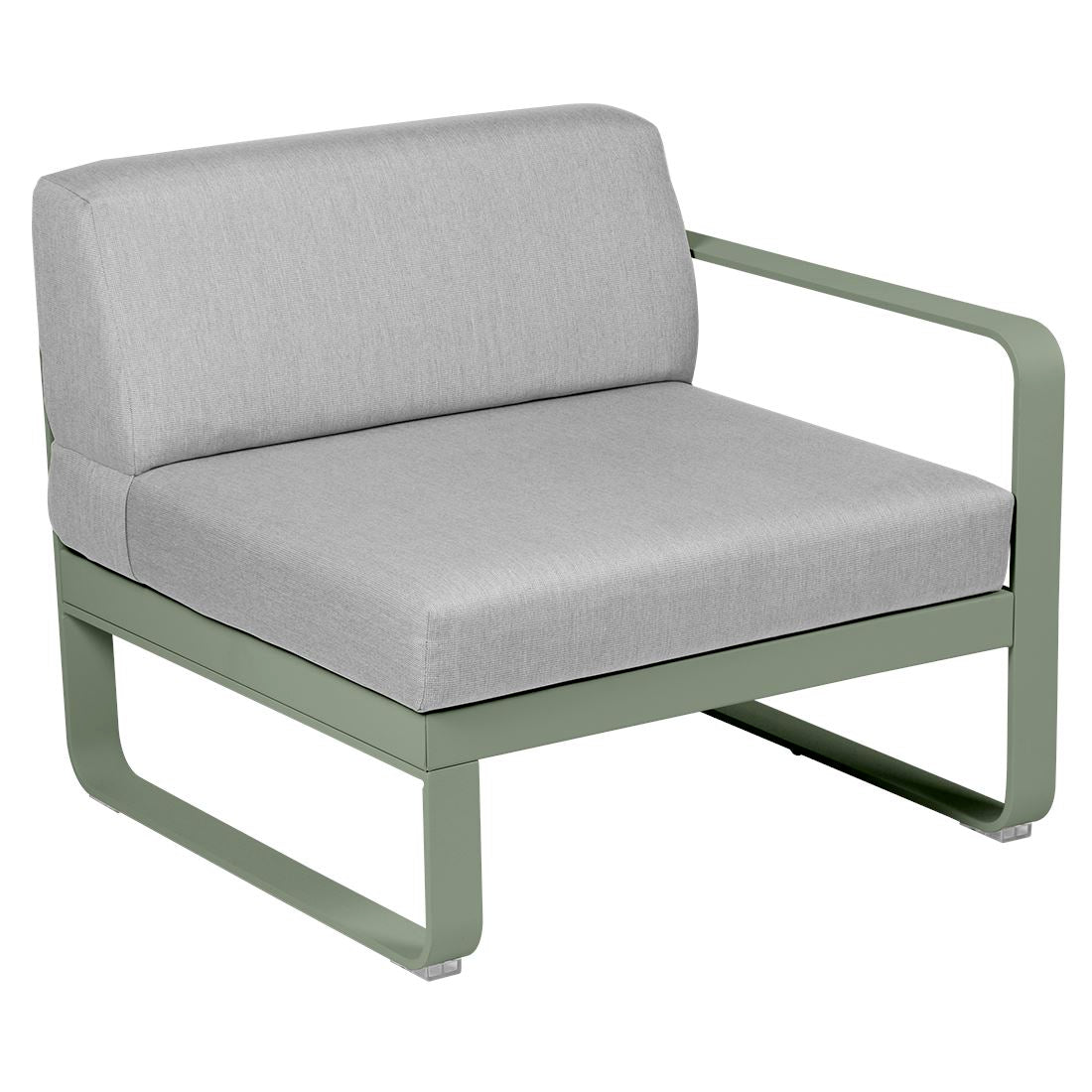 Fermob Bellevie Module Droit 1 place Cactus 82 Gris flanelle 79