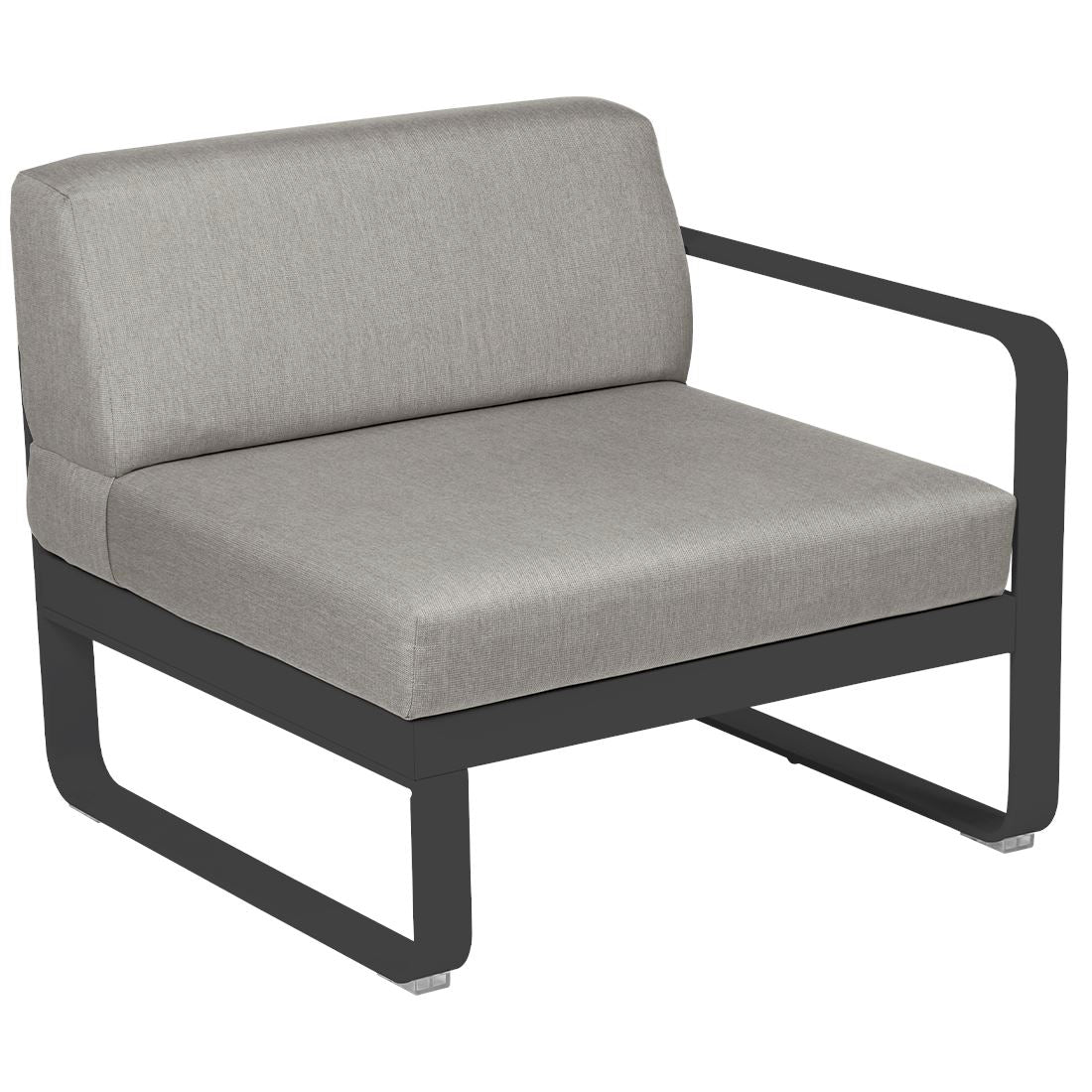 Fermob Bellevie Module Droit 1 place Carbone 47 Taupe grisé B8