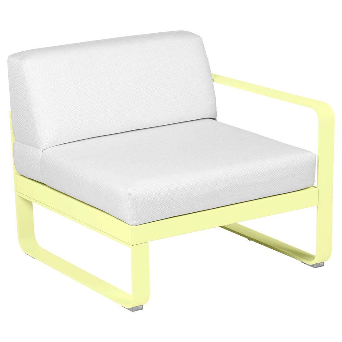 Fermob Bellevie Module Droit 1 place Citron givré A6 Blanc grisé 81