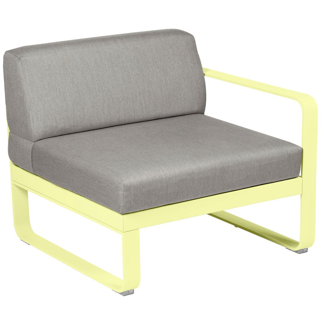 Fermob Bellevie Module Droit 1 place Citron givré A6 Taupe grisé B8