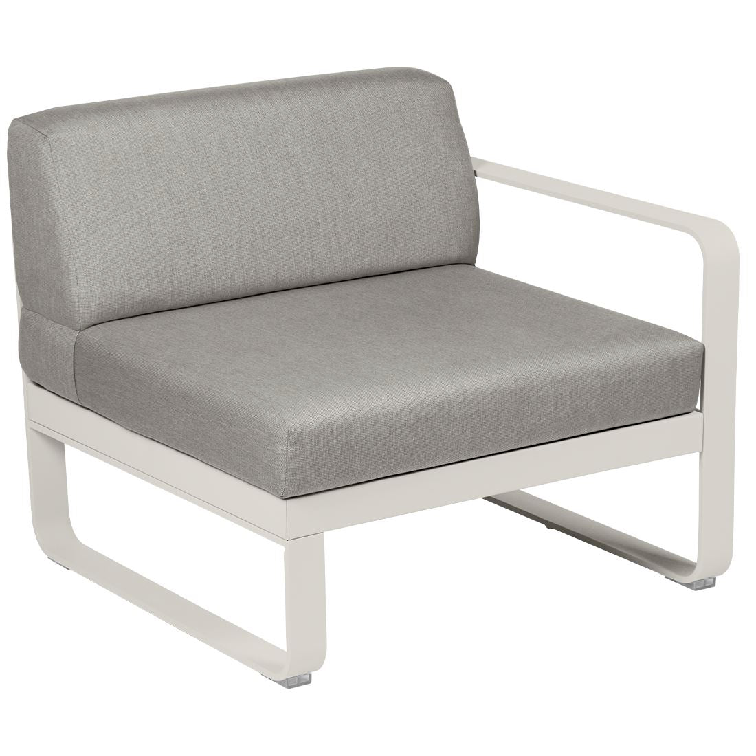 Fermob Bellevie Module Droit 1 place Gris argile A5 Taupe grisé B8