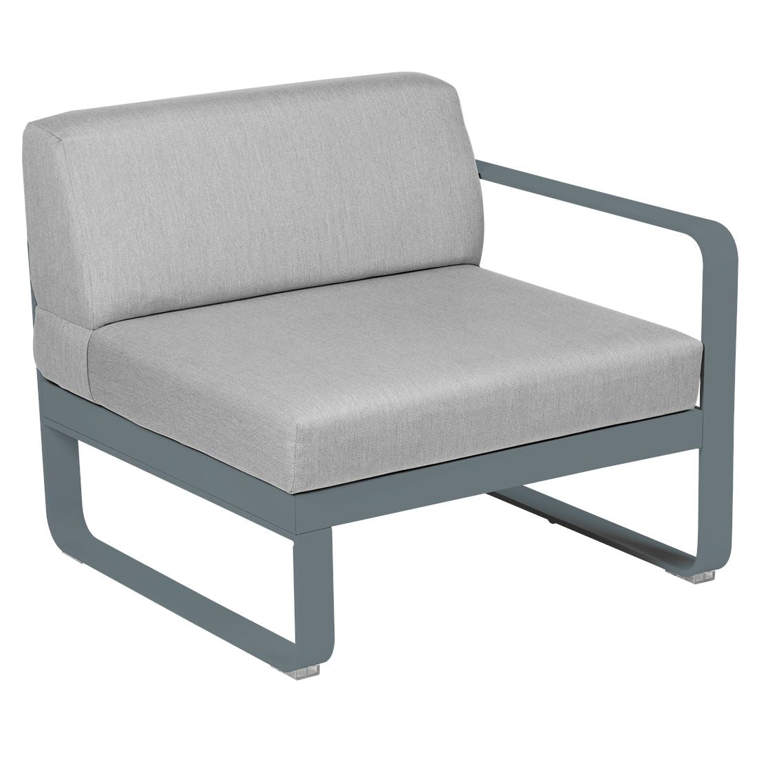 Fermob Bellevie Module Droit 1 place Gris orage 26 Gris flanelle 79