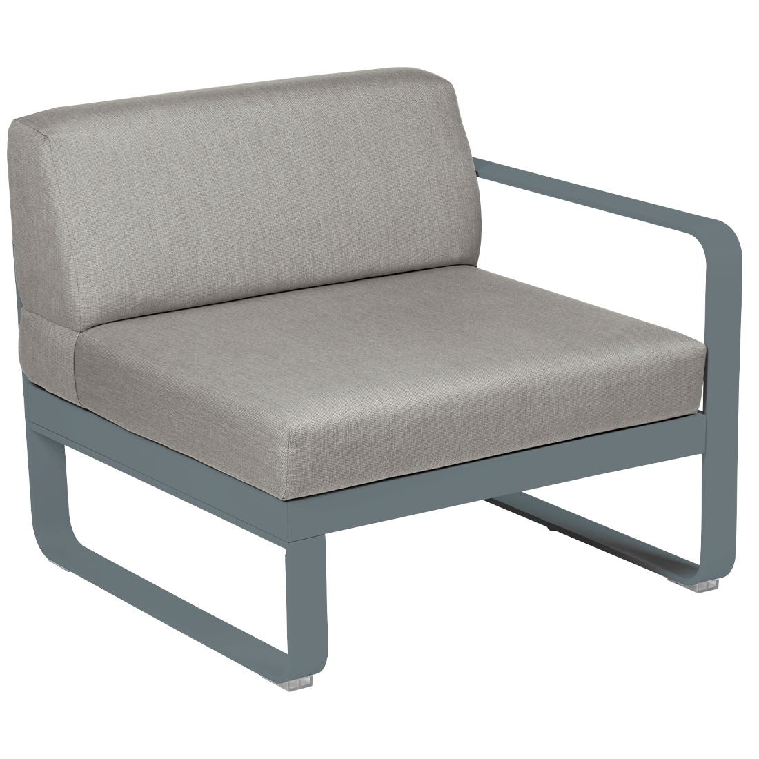 Fermob Bellevie Module Droit 1 place Gris orage 26 Taupe grisé B8