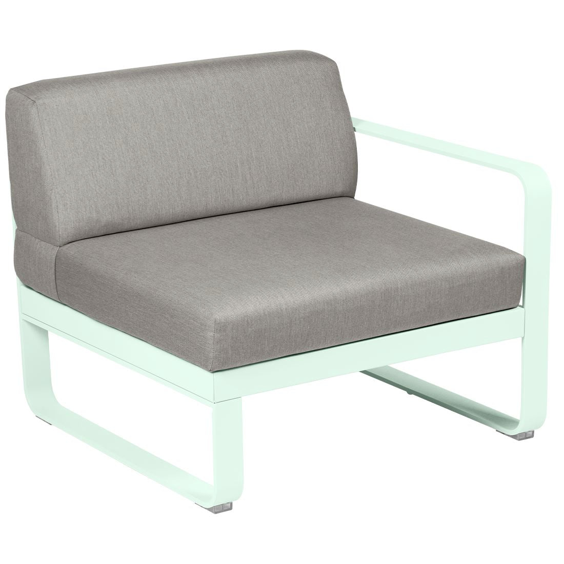 Fermob Bellevie Module Droit 1 place Menthe glaciale A7 Taupe grisé B8