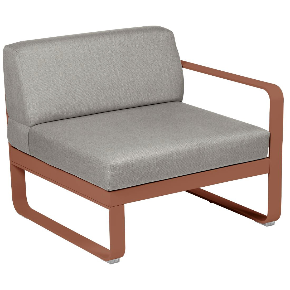 Fermob Bellevie Module Droit 1 place Ocre rouge 20 Taupe grisé B8