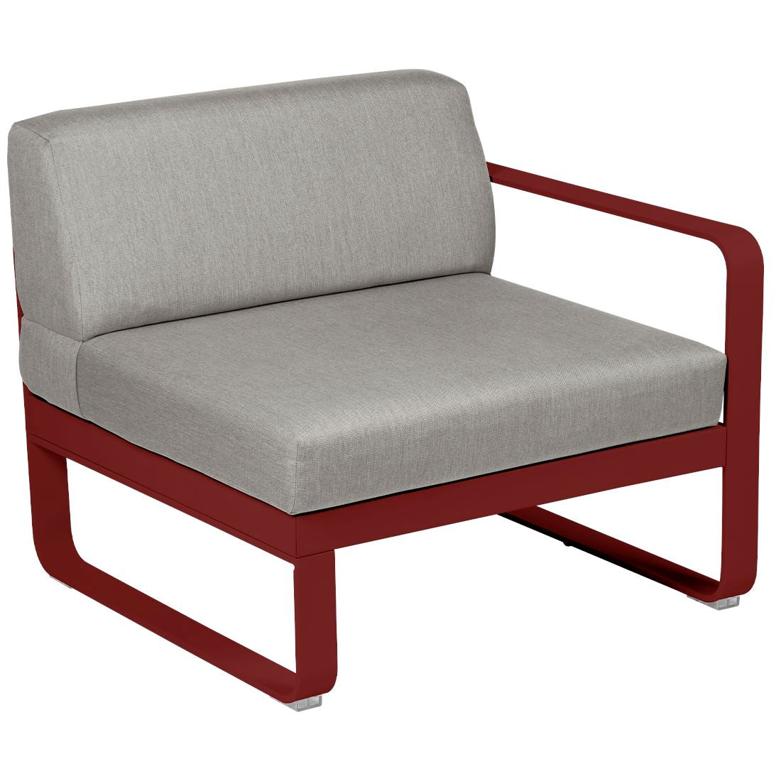 Fermob Bellevie Module Droit 1 place Piment 43 Taupe grisé B8