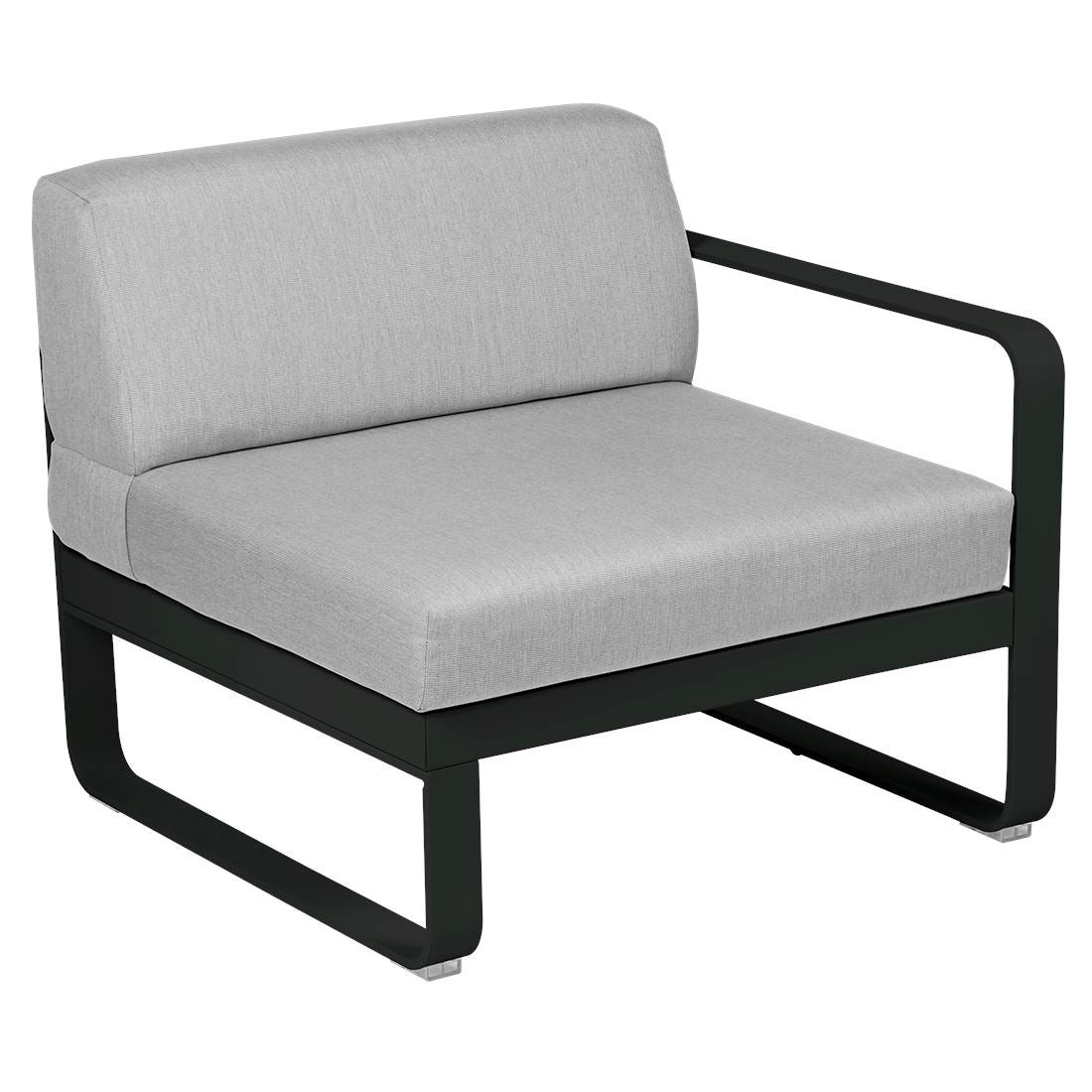 Fermob Bellevie Module Droit 1 place Réglisse 42 Gris flanelle 79