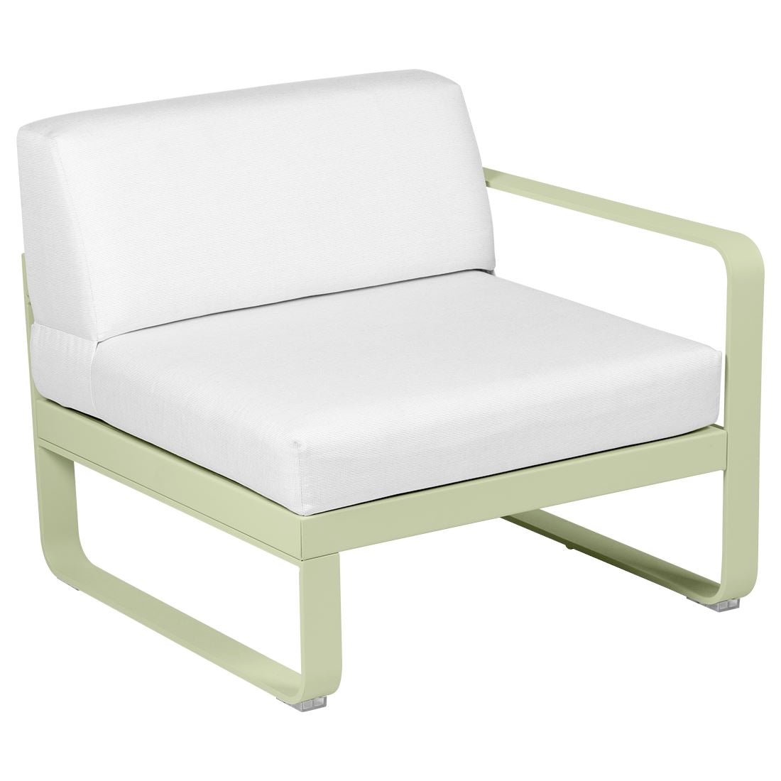 Fermob Bellevie Module Droit 1 place Vert tilleul 65 Blanc grisé 81