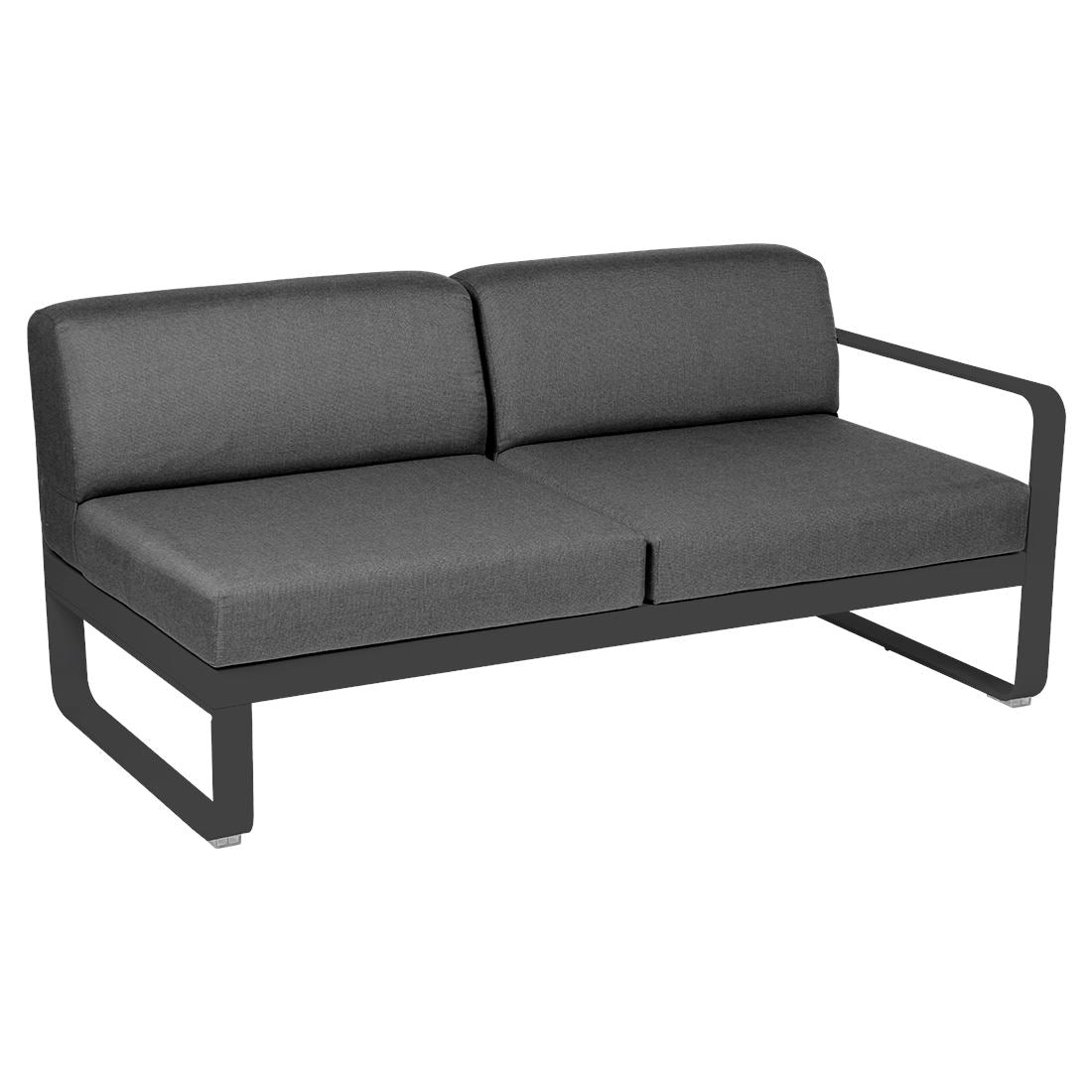 Fermob Bellevie Module droit 2 places Carbone 47 Gris graphite A3