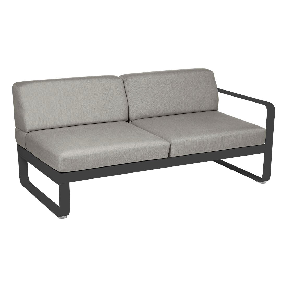 Fermob Bellevie Module droit 2 places Carbone 47 Taupe grisé B8