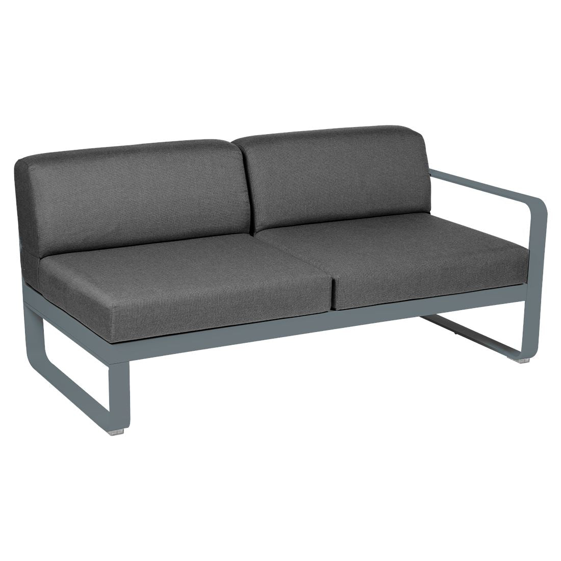 Fermob Bellevie Module droit 2 places Gris orage 26 Gris graphite A3