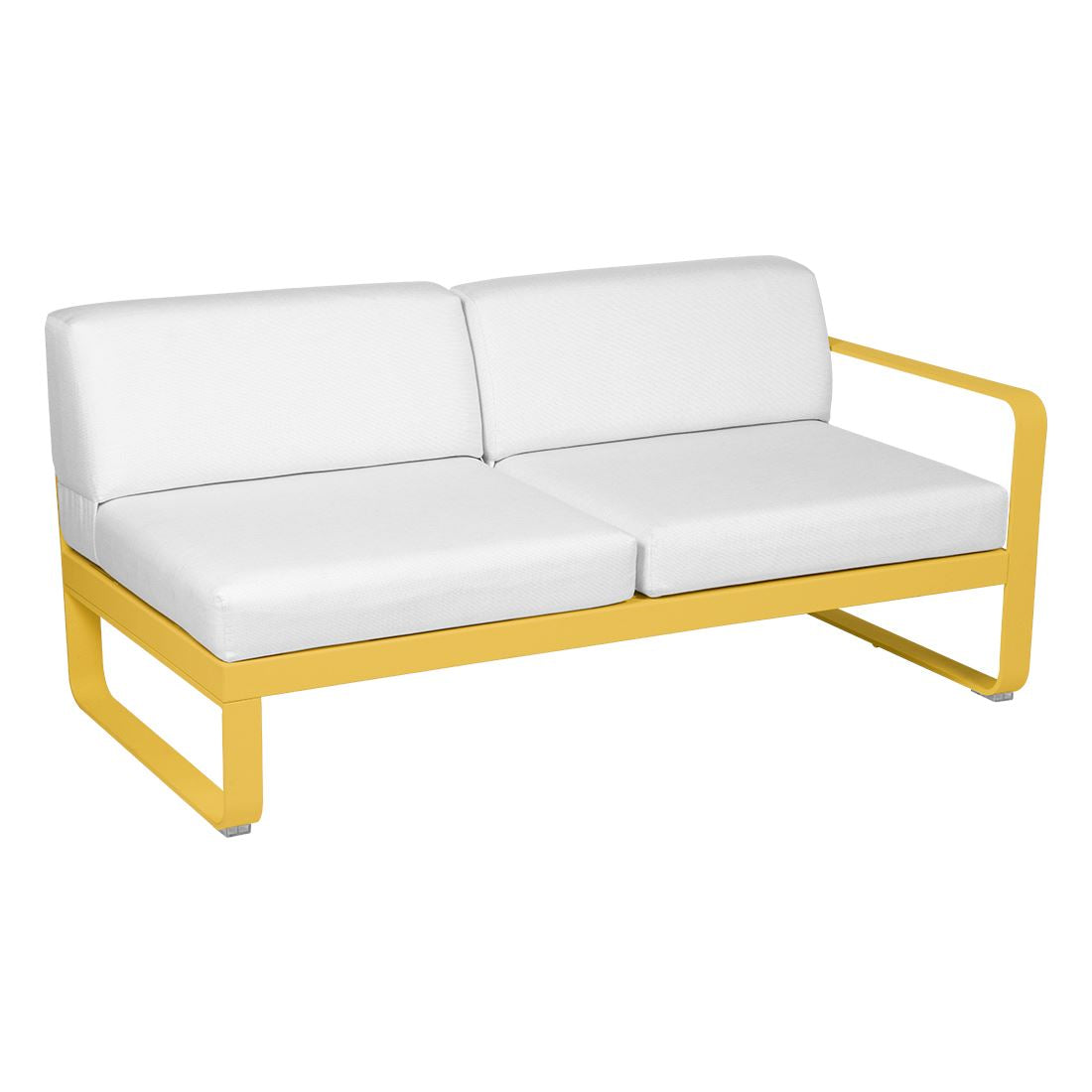 Fermob Bellevie Module droit 2 places Miel C6 Blanc grisé 81