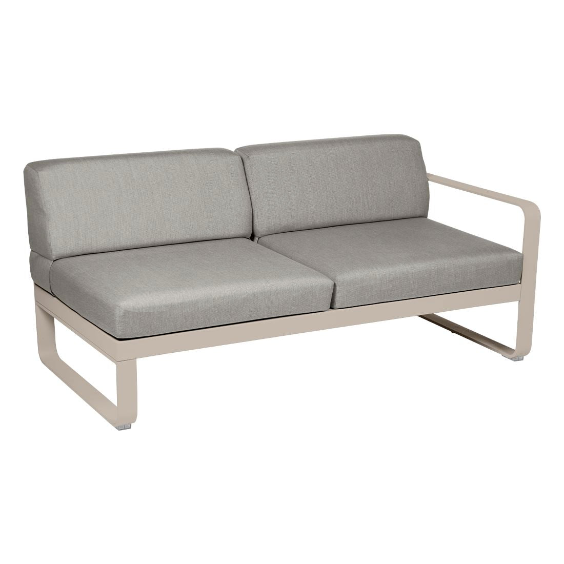 Fermob Bellevie Module droit 2 places Muscade 14 Taupe grisé B8