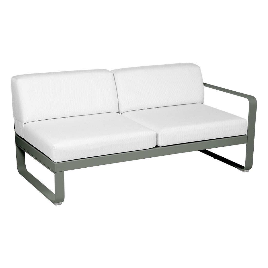 Fermob Bellevie Module droit 2 places Romarin 48 Blanc grisé 81