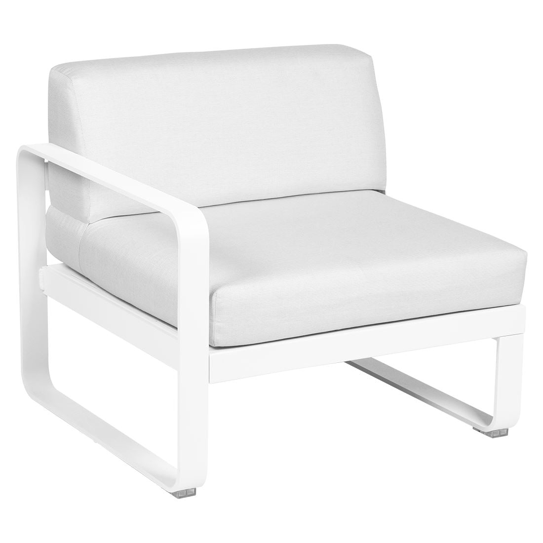 Fermob Bellevie Module gauche 1 place Blanc coton 01 Blanc grisé 81